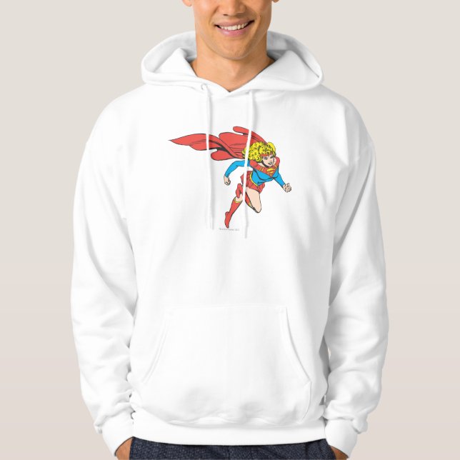 Supergirl Leaps Right Hoodie (Front)