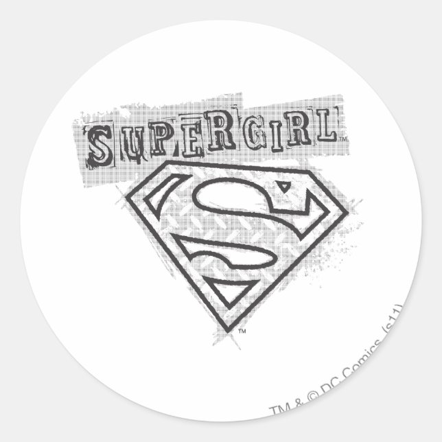 Supergirl Logo 1 Classic Round Sticker (Front)