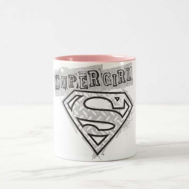 Supergirl Logo 1 Two-Tone Coffee Mug (Center)