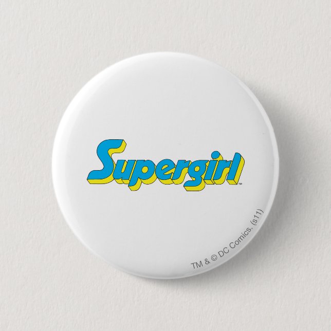 Supergirl Logo 6 Cm Round Badge (Front)