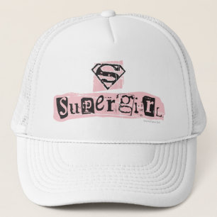 Supergirl Logo Ransom Note Trucker Hat