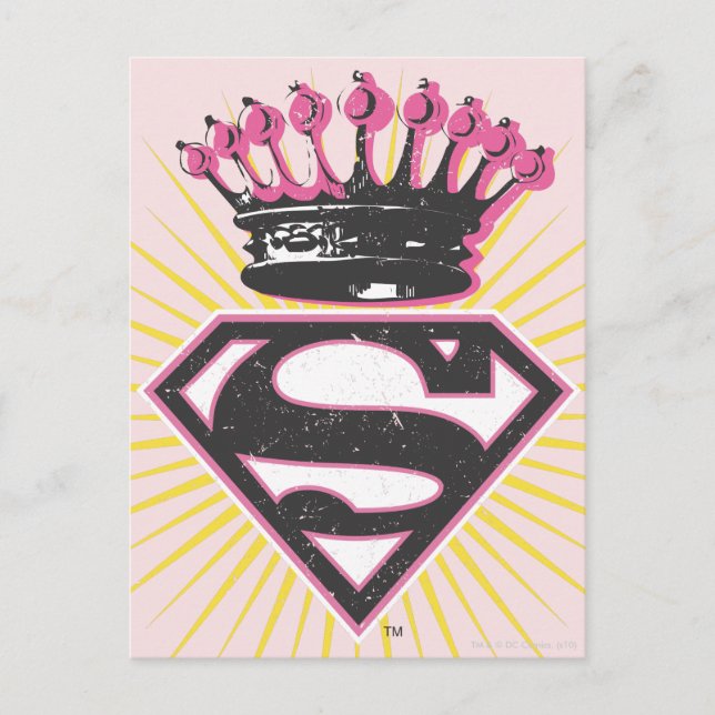 Supergirl Logo with Crown Postcard (Front)