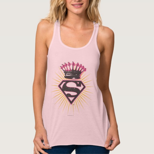 Supergirl Logo with Crown Singlet (Front)