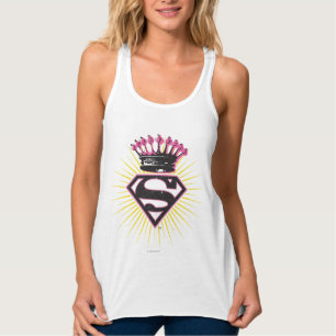 Supergirl Logo with Crown Singlet