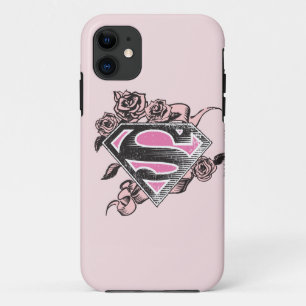 Supergirl Logo with Roses Case-Mate iPhone Case