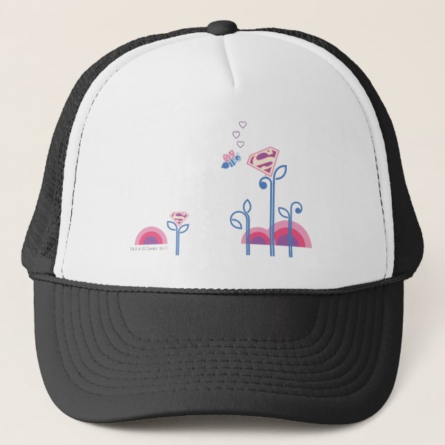 Supergirl Love Bee Trucker Hat (Front)