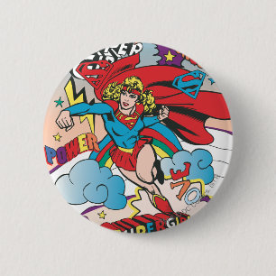 Supergirl Love Conquers 6 Cm Round Badge