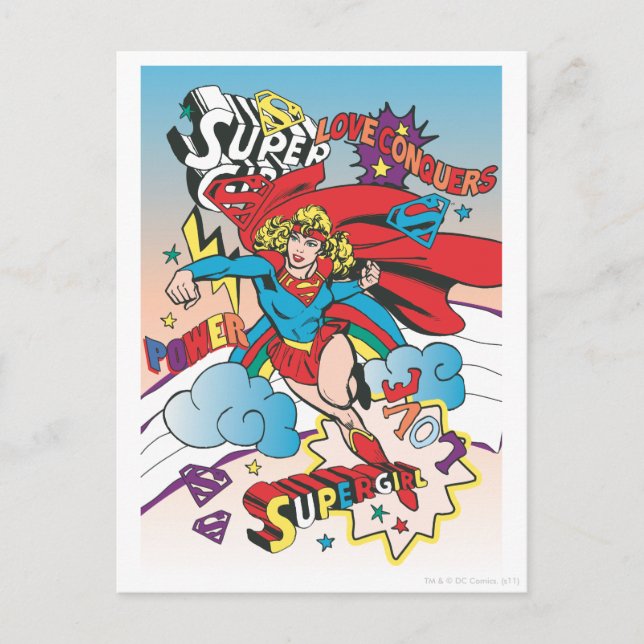 Supergirl Love Conquers Postcard (Front)