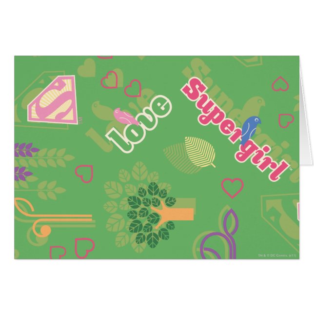 Supergirl Love Pattern (Front Horizontal)