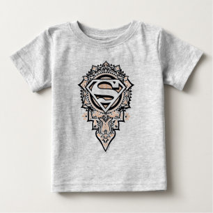 Supergirl Mandala Graphic Baby T-Shirt
