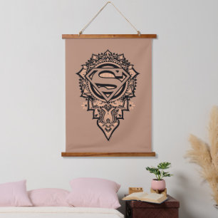 Supergirl Mandala Graphic Hanging Tapestry