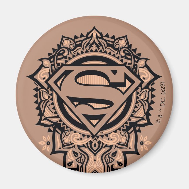 Supergirl Mandala Graphic Magnet (Front)