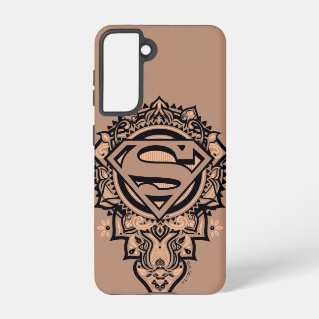Supergirl Mandala Graphic Samsung Galaxy S21 Case (Back)