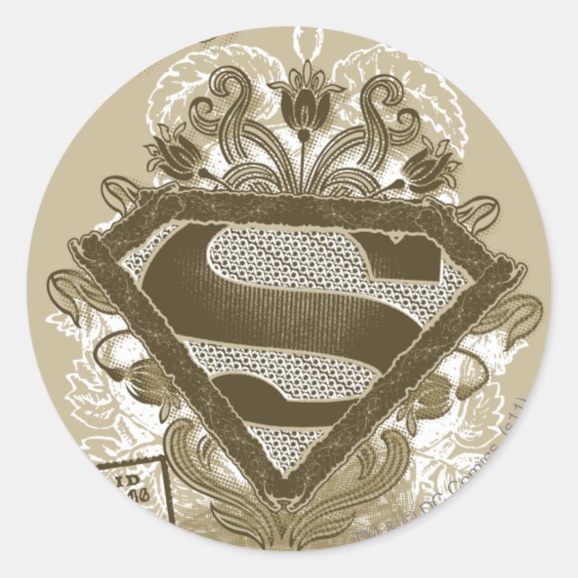 Supergirl Metropolis Ballet Brown Classic Round Sticker (Front)