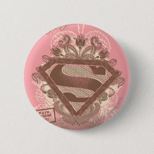 Supergirl Metropolis Ballet Pink 6 Cm Round Badge
