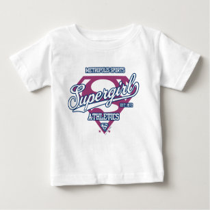 Supergirl Metropolis Sports Athletics Graphic Baby T-Shirt