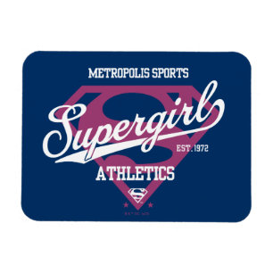 Supergirl Metropolis Sports Athletics Graphic Magnet