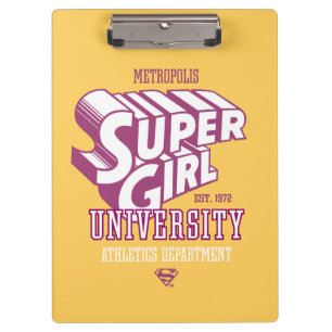 Supergirl Metropolis University Athletics Dept. Clipboard