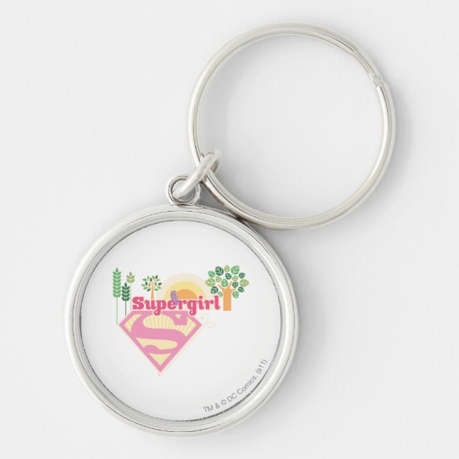Supergirl Nature Logo Key Ring (Front)