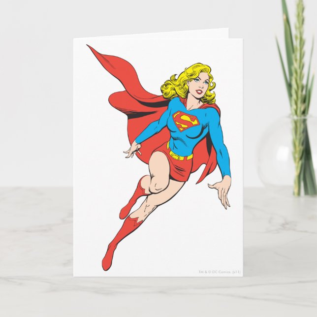 Supergirl on the Move Card (Front)
