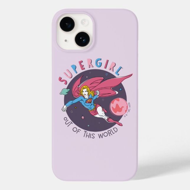 Supergirl Out of This World Retro Graphic Case-Mate iPhone Case (Back)