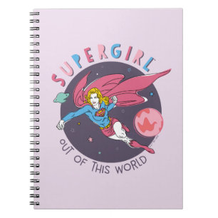 Supergirl Out of This World Retro Graphic Notebook