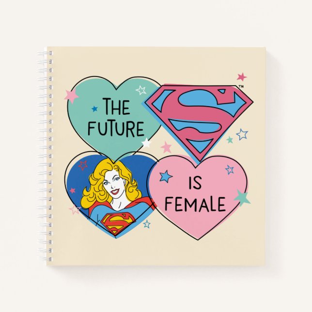 Supergirl Out of This World Retro Graphic Notebook (Front)