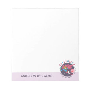 Supergirl Out of This World Retro Graphic Notepad