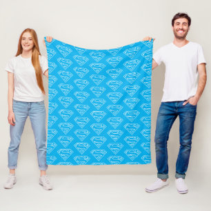 Supergirl Outline S-Shield Fleece Blanket