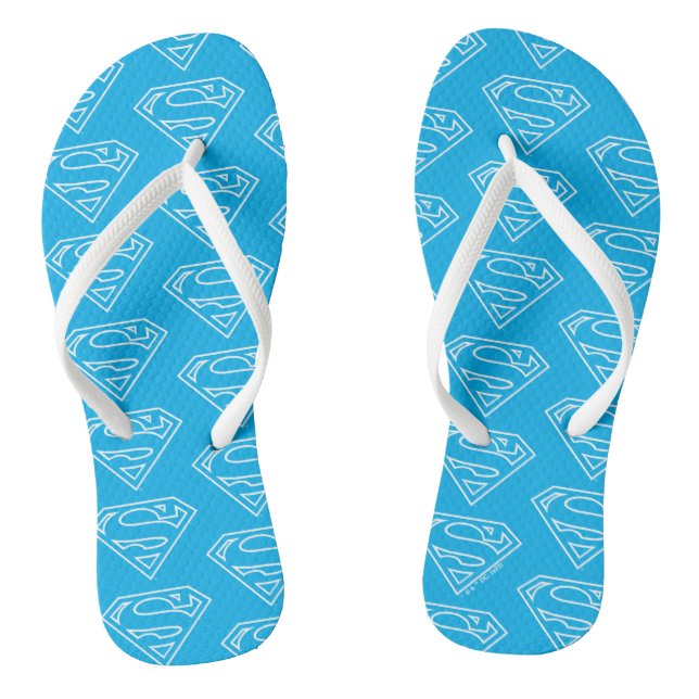 Supergirl Outline S-Shield Jandals (Footbed)