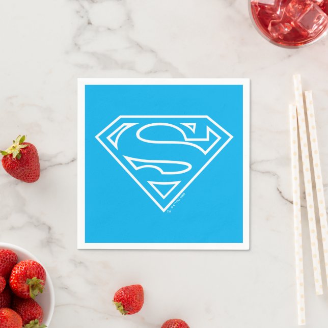 Supergirl Outline S-Shield Napkin (Insitu)