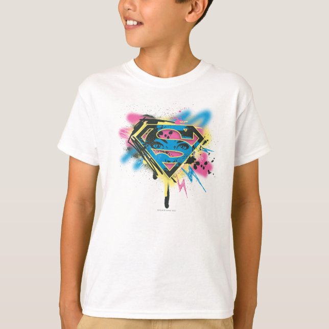 Supergirl Paint and Spills T-Shirt (Front)