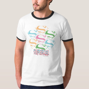 Supergirl Pastel Logo Collage T-Shirt