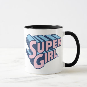 Supergirl Pink and Blue Logo Mug