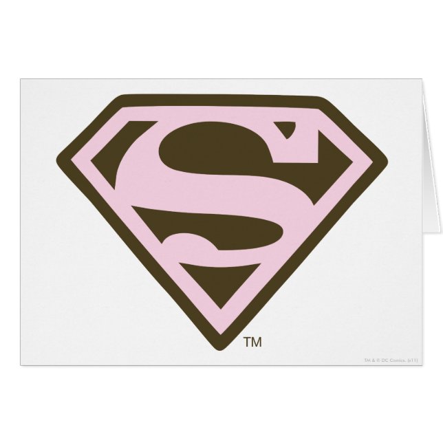 Supergirl Pink and Brown Logo (Front Horizontal)