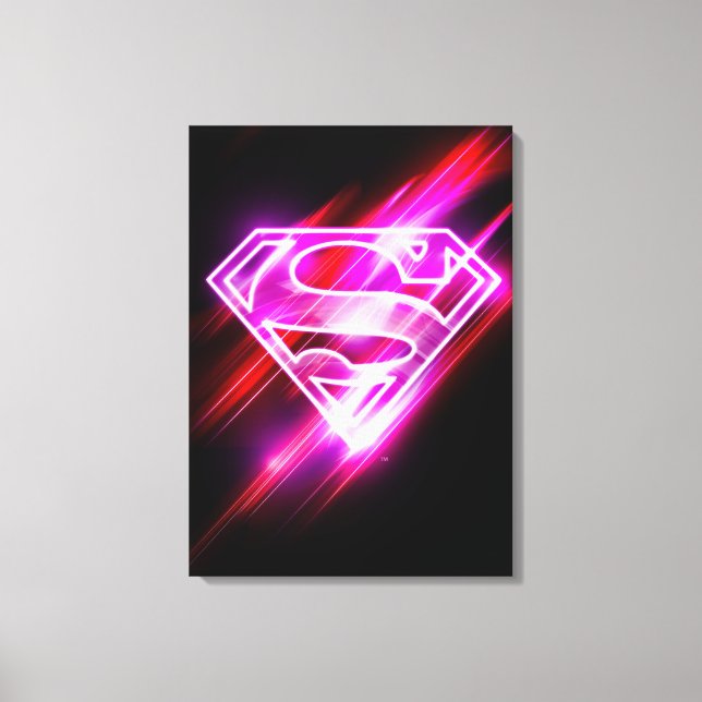 Supergirl Pink Canvas Print (Front)