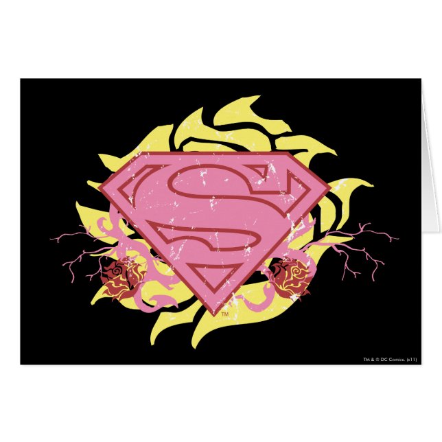 Supergirl Pink Flowers (Front Horizontal)