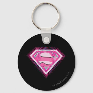 Supergirl Pink Logo Key Ring