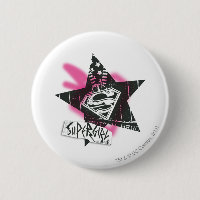 Supergirl Pink Spray Paint Star