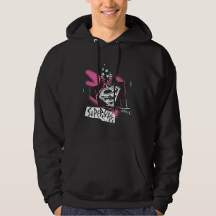 Supergirl Pink Spray Paint Star Hoodie