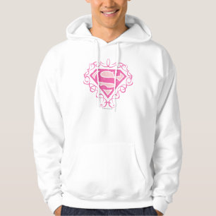 Supergirl Pink Stripes Hoodie
