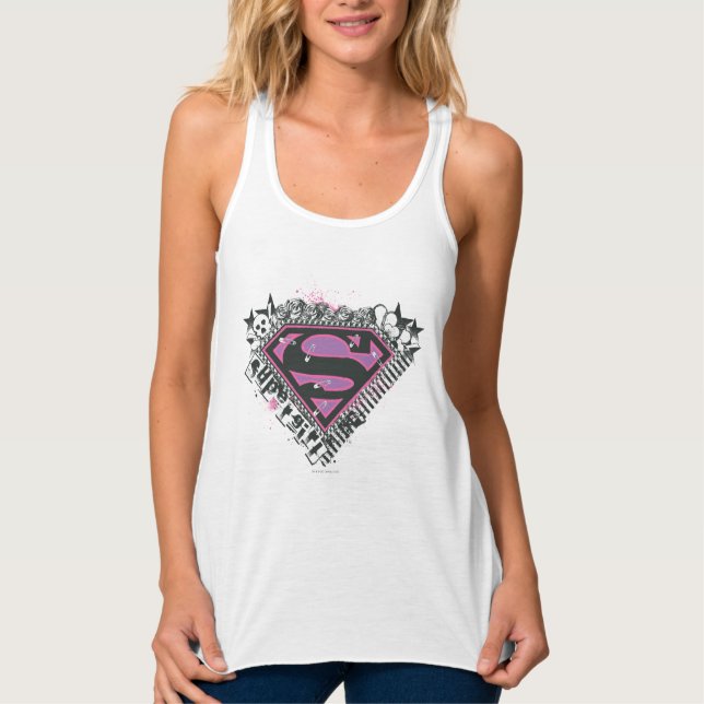 Supergirl Pins Logo Singlet (Front)