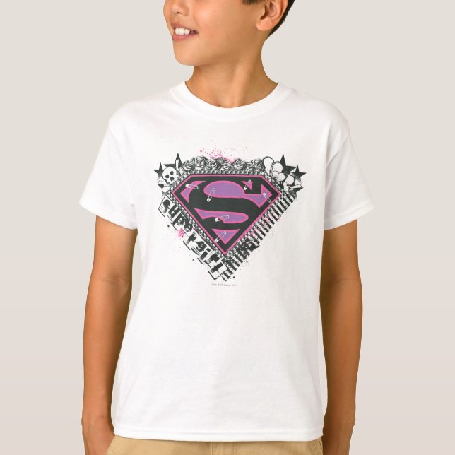 Supergirl Pins Logo T-Shirt (Front)
