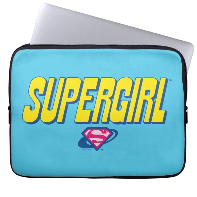 Supergirl Pop Logo Laptop Sleeve (Front)