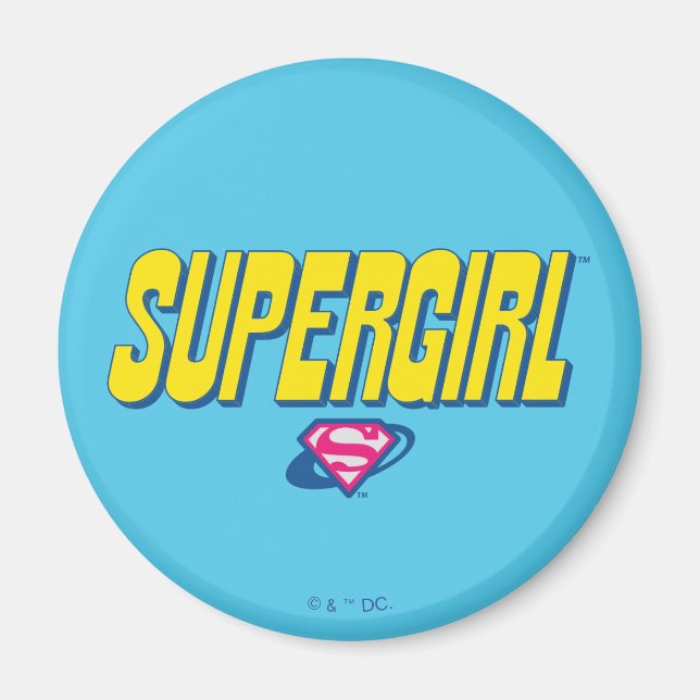 Supergirl Pop Logo Magnet (Front)