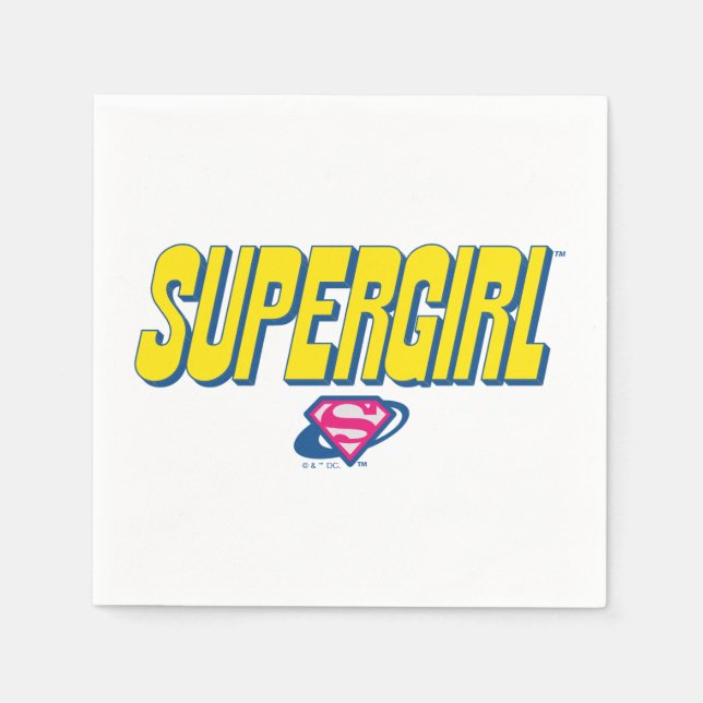 Supergirl Pop Logo Napkin (Front)