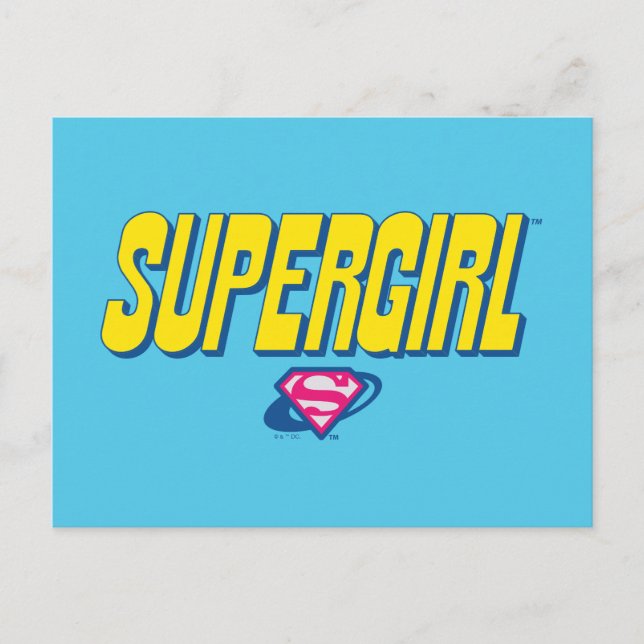 Supergirl Pop Logo Postcard (Front)