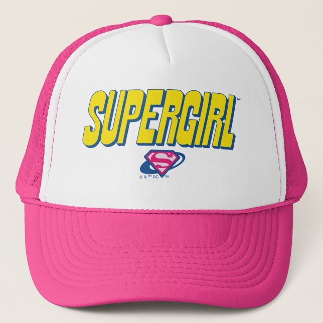 Supergirl Pop Logo Trucker Hat (Front)