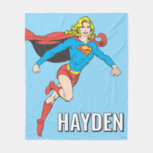 Supergirl Pose 1 Fleece Blanket