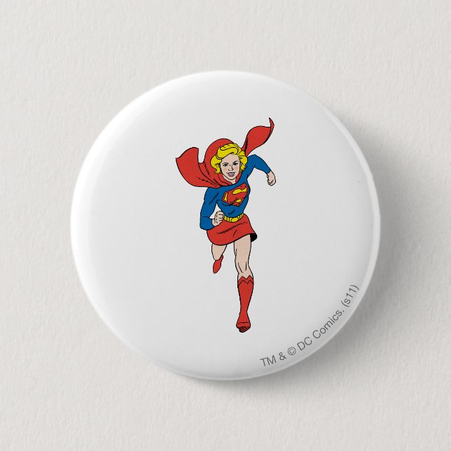 Supergirl Pose 8 6 Cm Round Badge (Front)